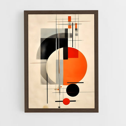 ap-geometric shapes-6 cadre Bois foncé