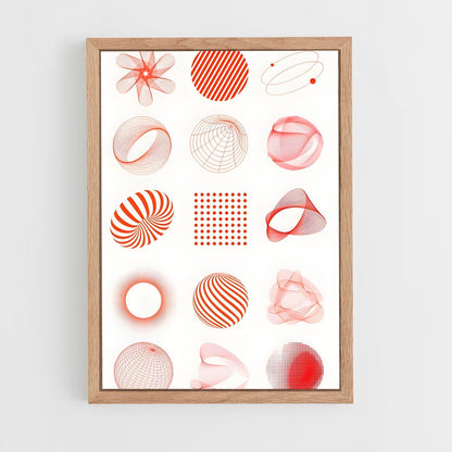 ap-geometric shapes-7 cadre Bois clair