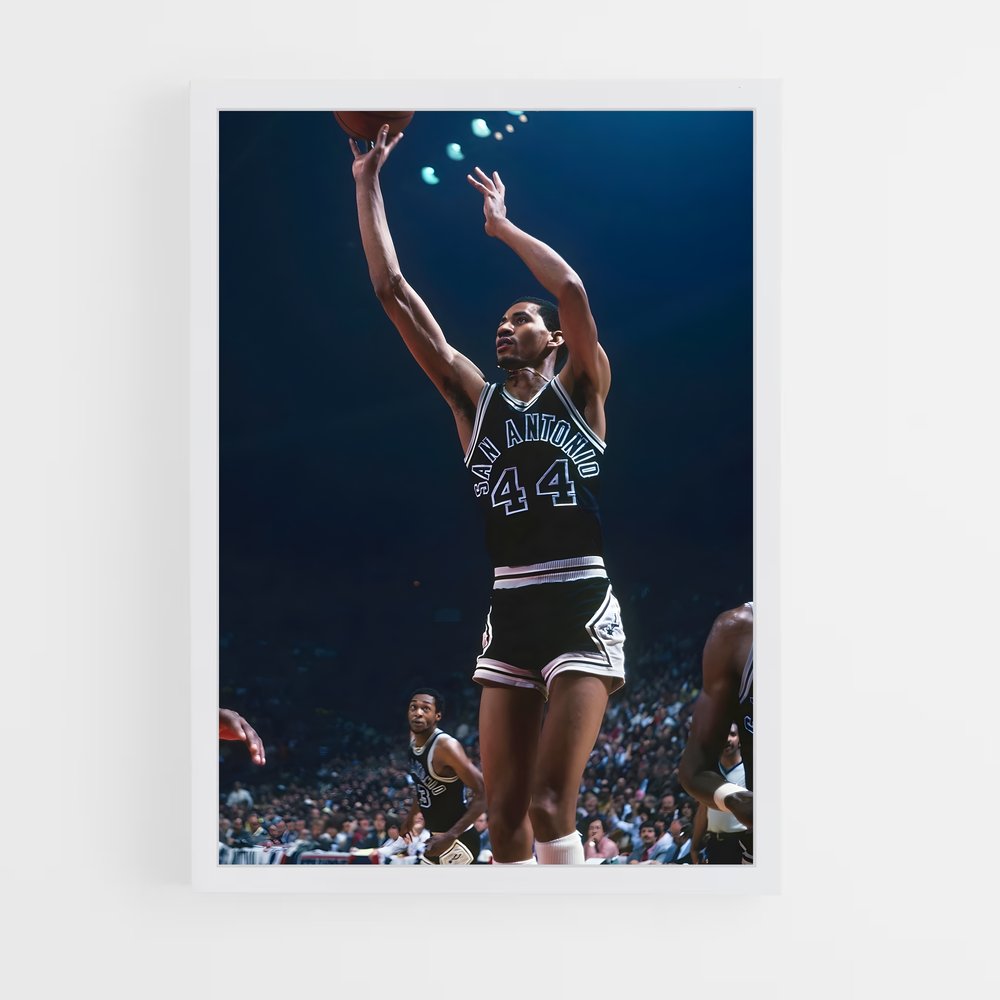 ap-george gervin-1 cadre Blanc