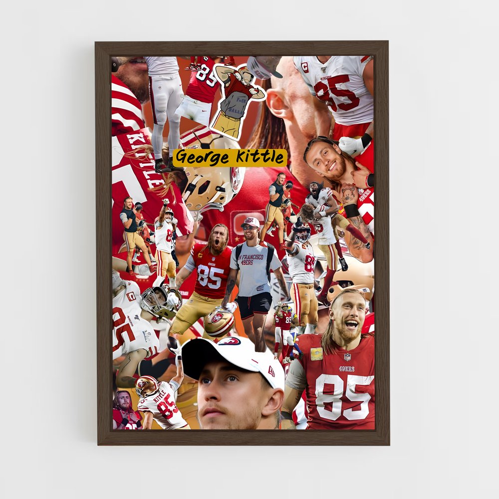 ap-george kittle-2 cadre Bois foncé