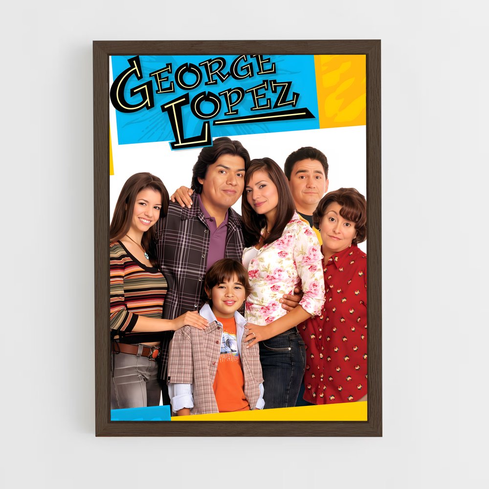 ap-george lopez-2 cadre Bois foncé