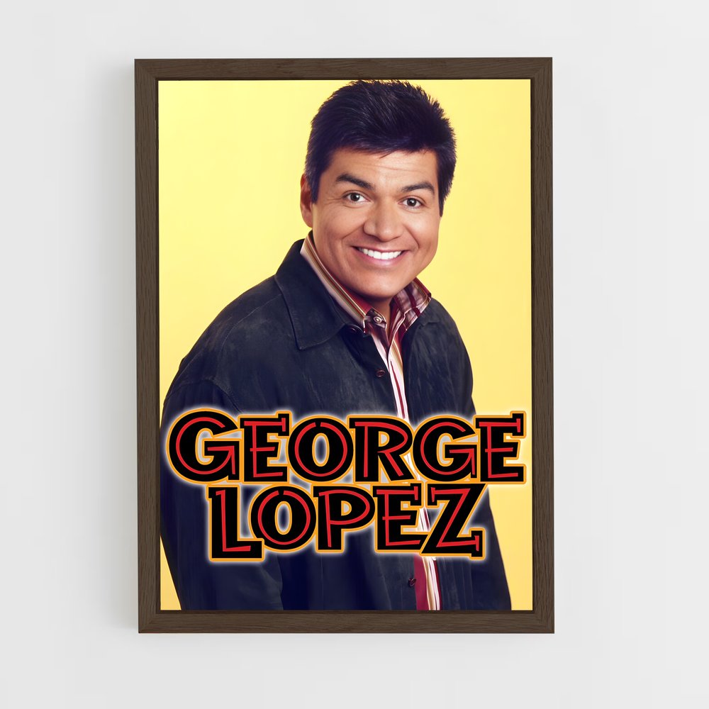 ap-george lopez-5 cadre Bois foncé
