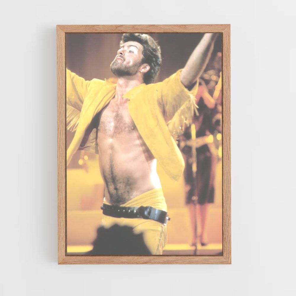ap-george michael-3 cadre Bois clair
