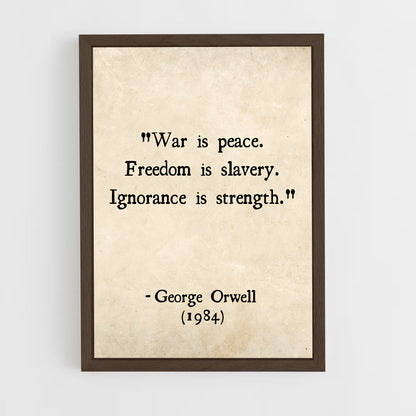 ap-george orwell-2 cadre Bois foncé