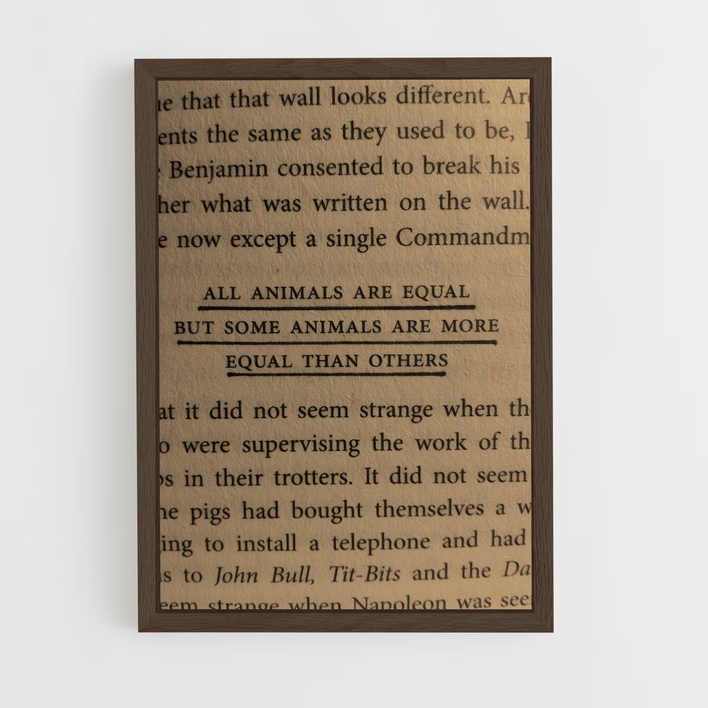 ap-george orwell-3 cadre Bois foncé