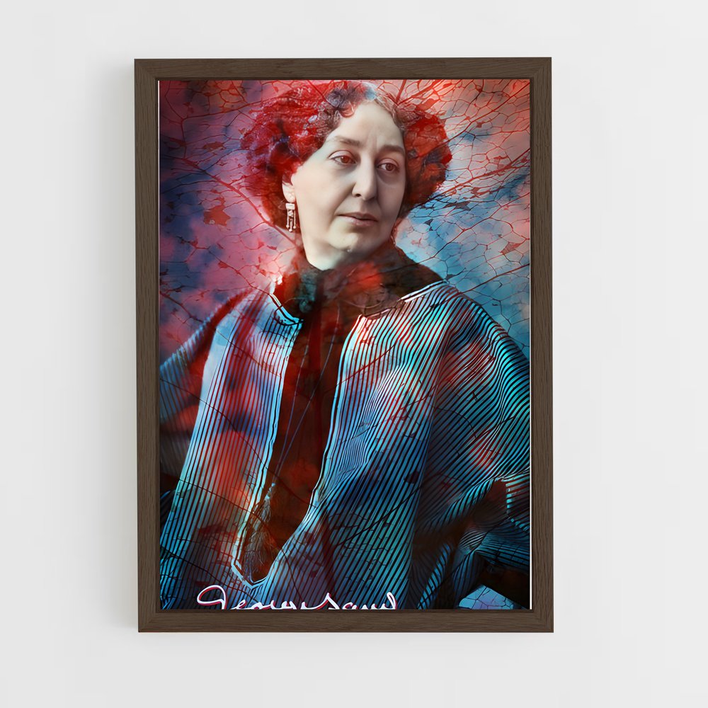 ap-george sand-5 cadre Bois foncé