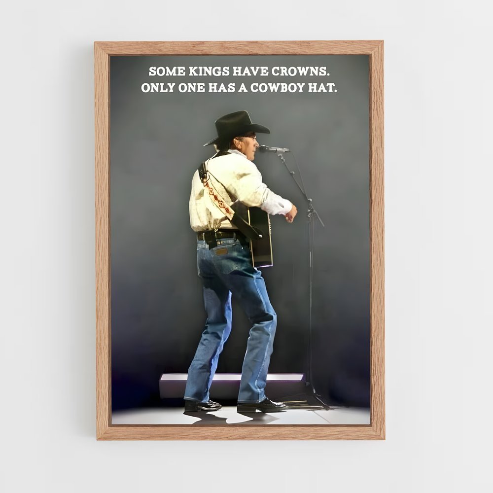 ap-george strait-10 cadre Bois clair
