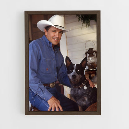 ap-george strait-11 cadre Bois foncé