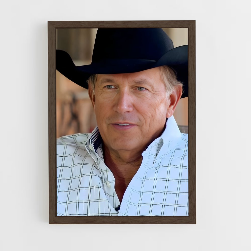 ap-george strait-12 cadre Bois foncé