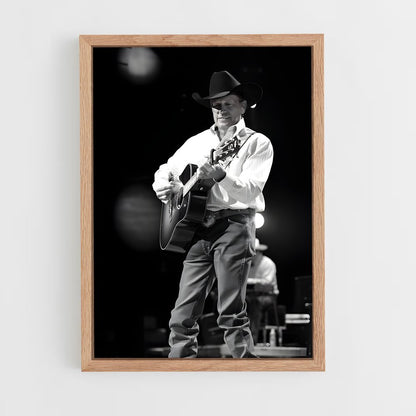 ap-george strait-14 cadre Bois clair