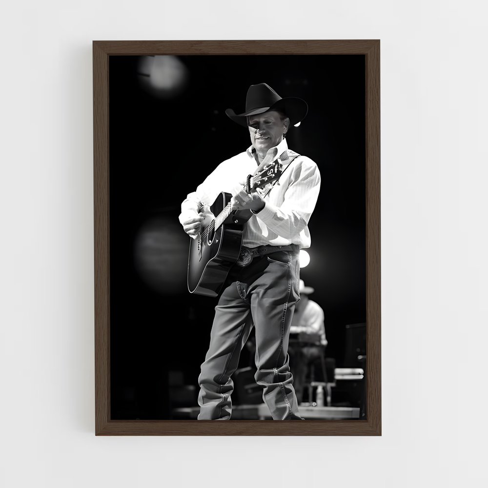ap-george strait-14 cadre Bois foncé