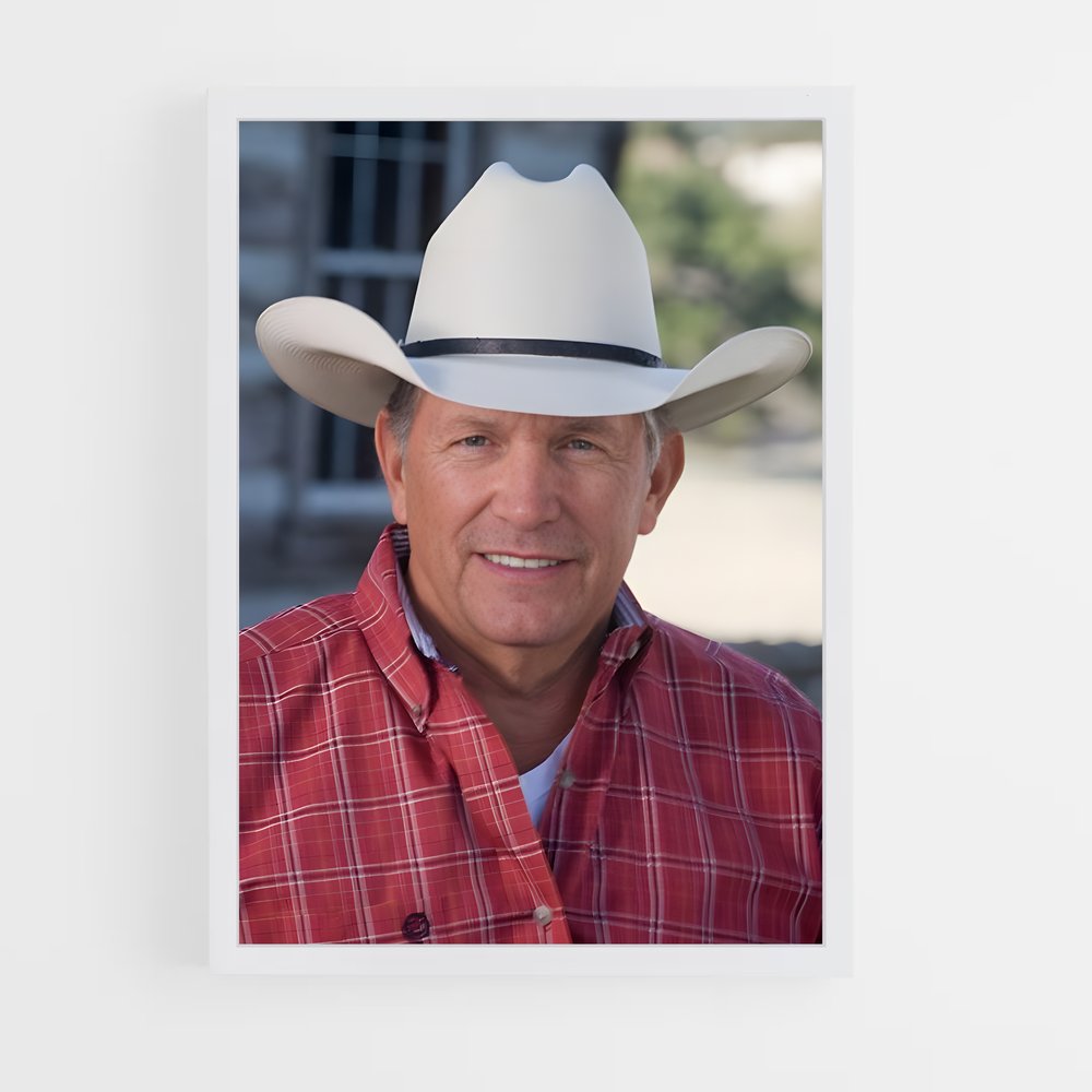 ap-george strait-2 cadre Blanc
