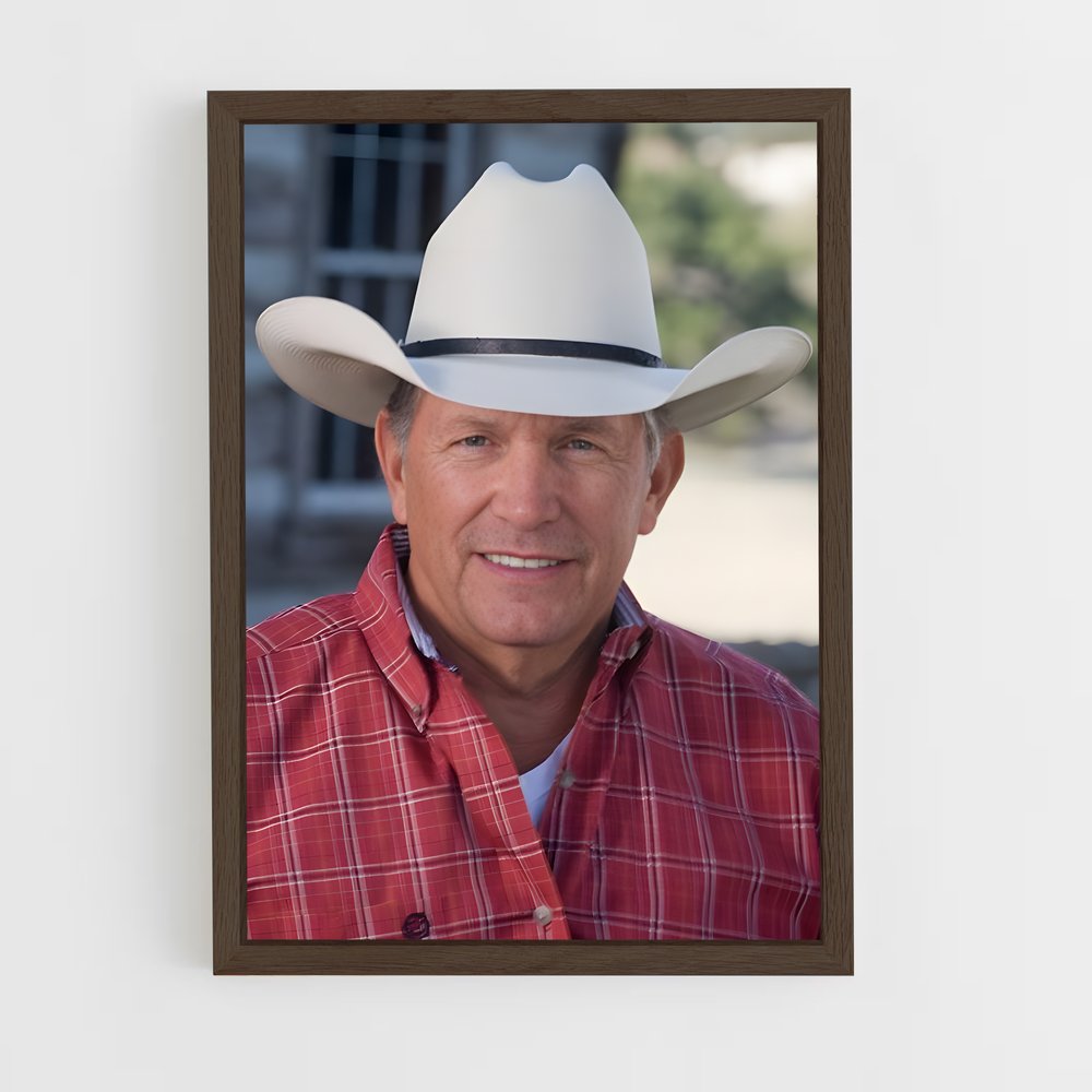 ap-george strait-2 cadre Bois foncé