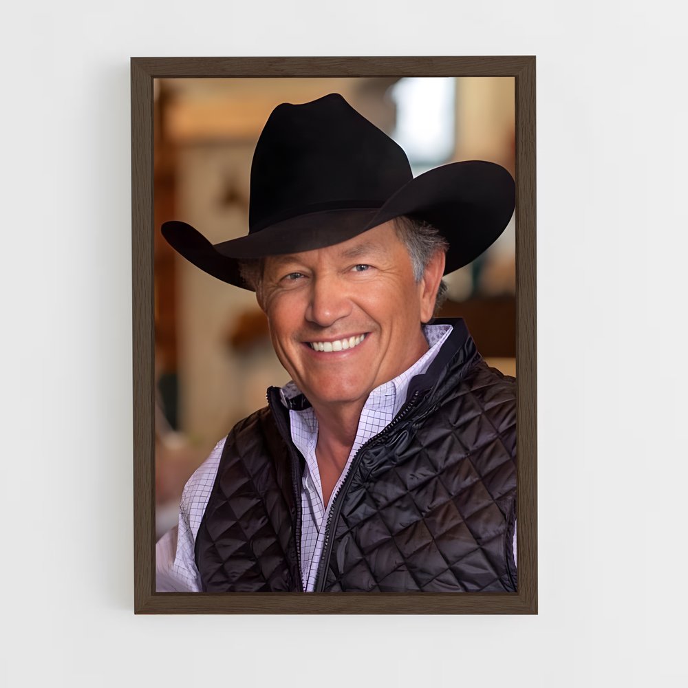 ap-george strait-5 cadre Bois foncé