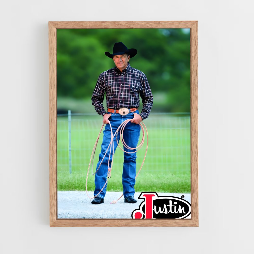 ap-george strait-8 cadre Bois clair