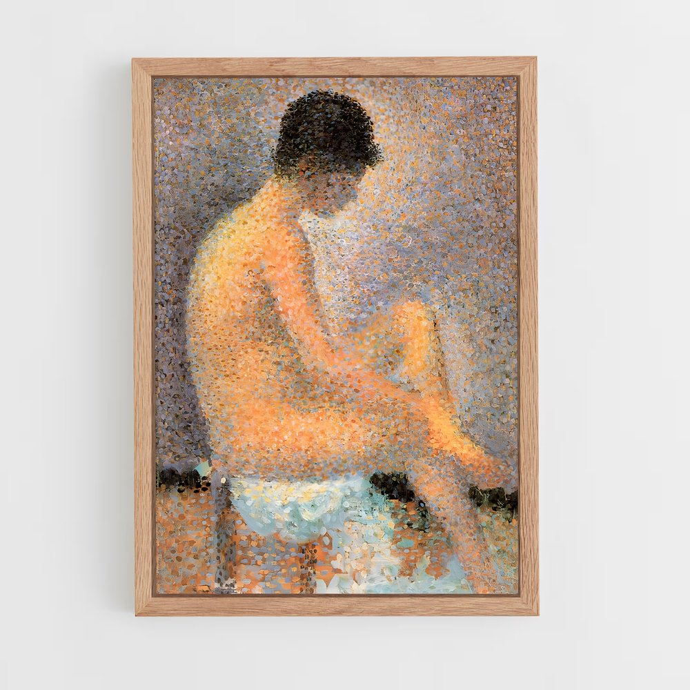 ap-georges seurat-1 cadre Bois clair