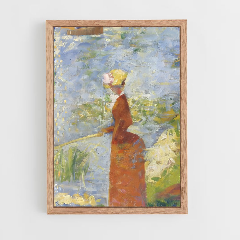 ap-georges seurat-5 cadre Bois clair