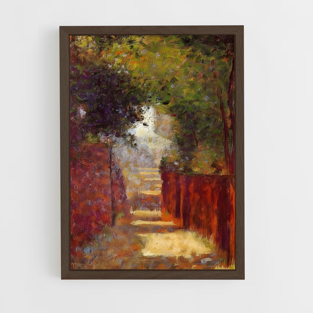 ap-georges seurat-7 cadre Bois foncé