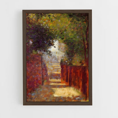 ap-georges seurat-7 cadre Bois foncé