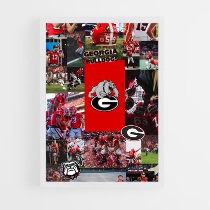 ap-georgia bulldogs-4 cadre Blanc