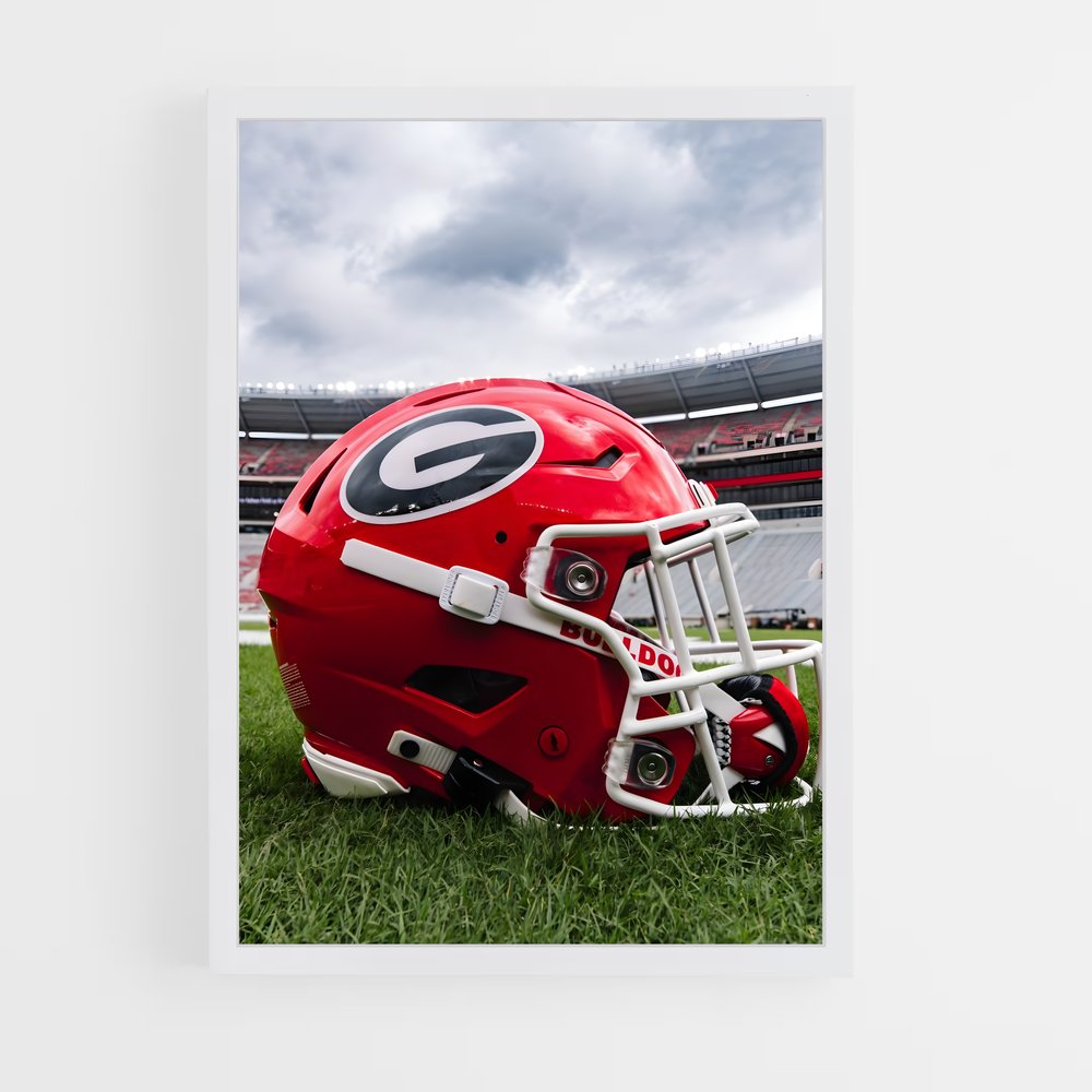 ap-georgia bulldogs-8 cadre Blanc