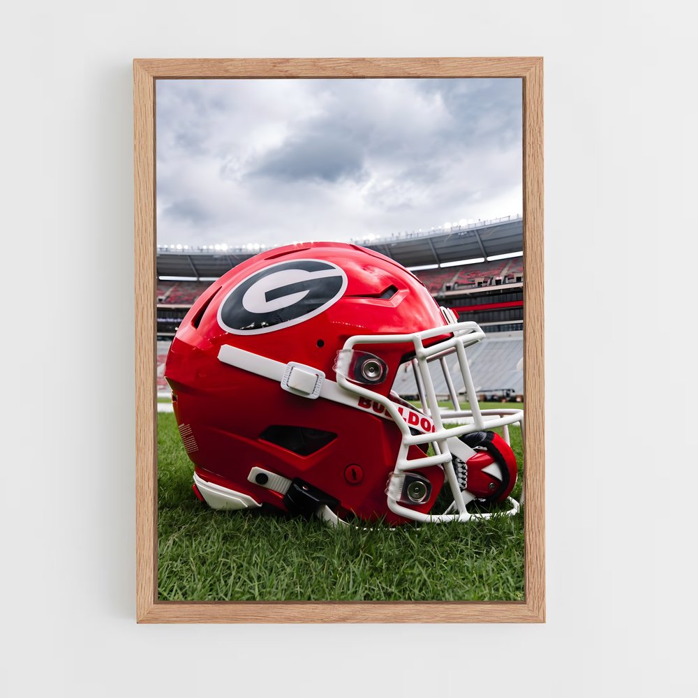 ap-georgia bulldogs-8 cadre Bois clair