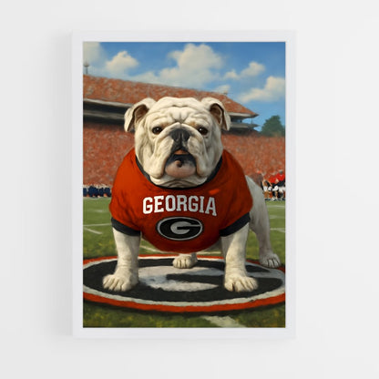 ap-georgia bulldogs-9 cadre Blanc