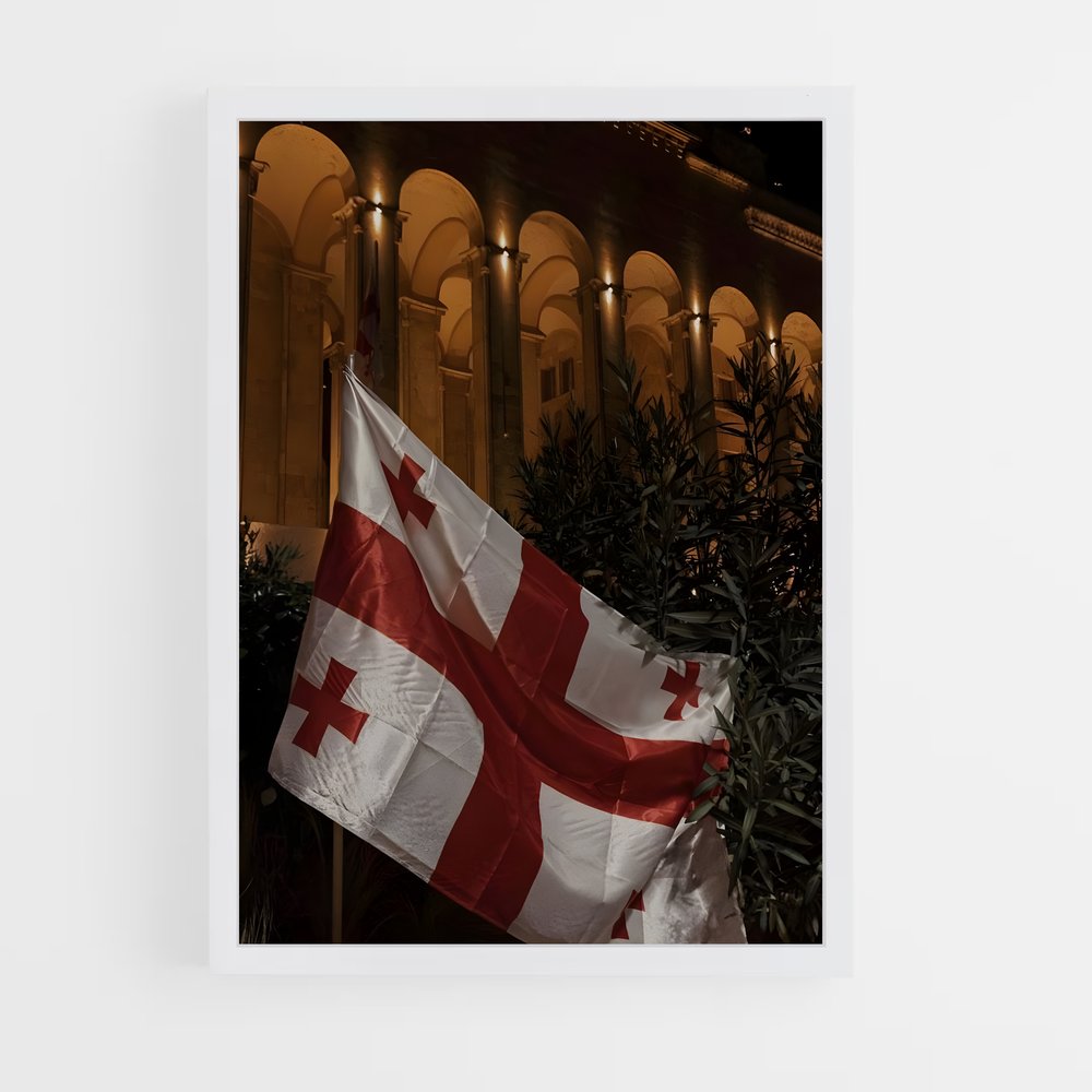 ap-georgia flag-1 cadre Blanc