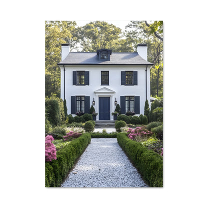 Poster Maison Bleue