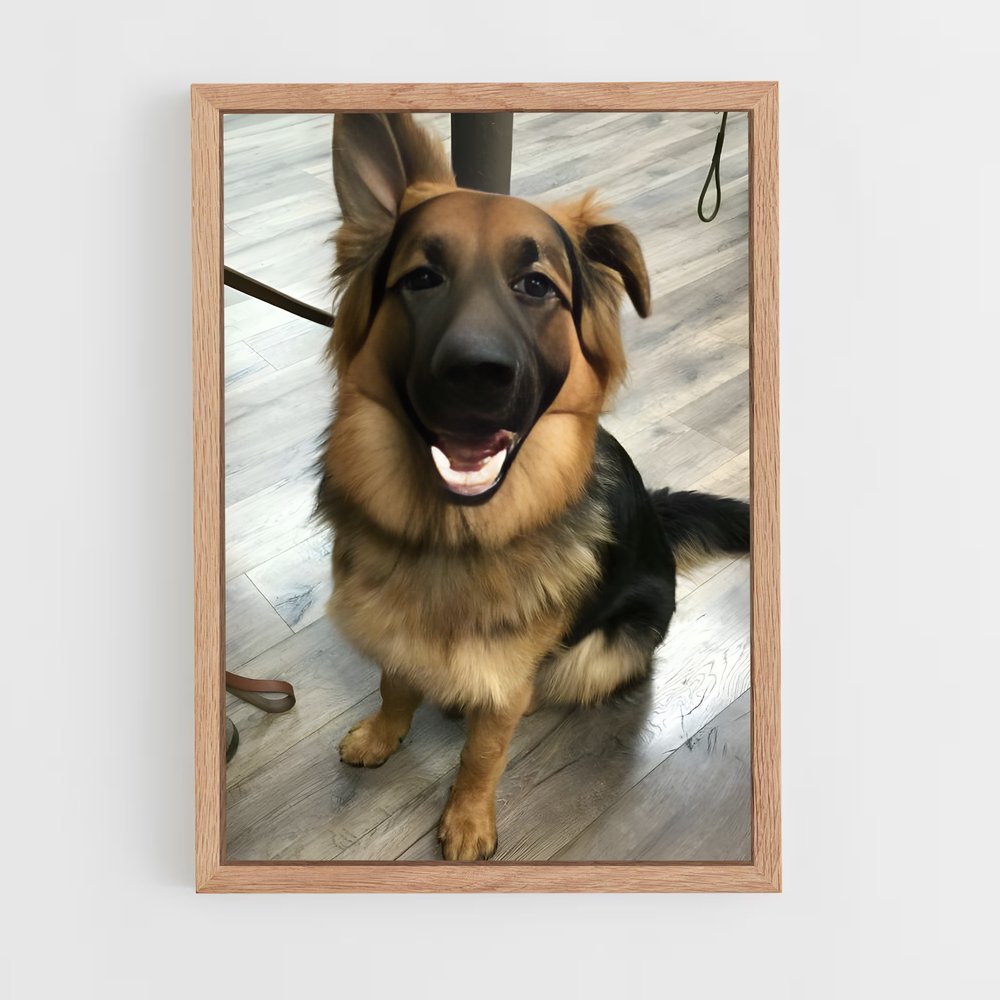 ap-german shepherd-3 cadre Bois clair