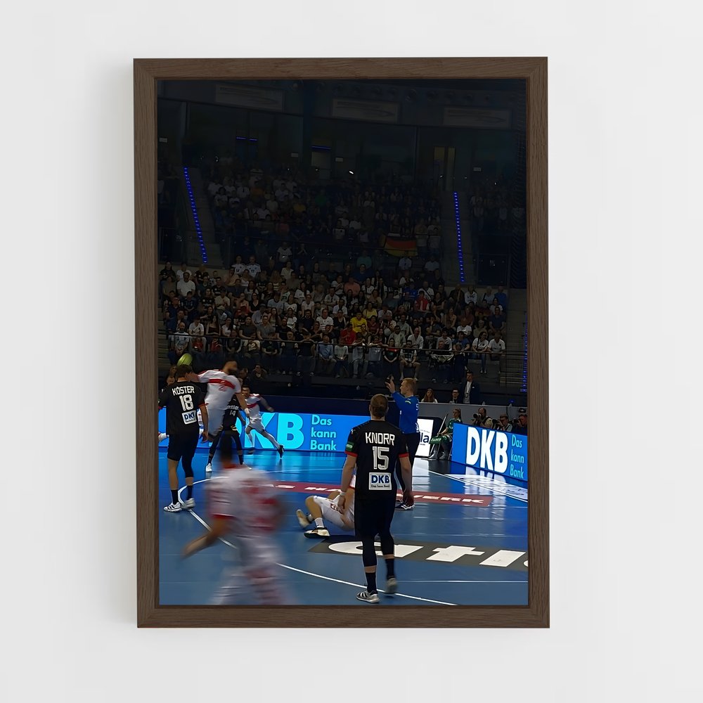 ap-germany national handball team-2 cadre Bois foncé