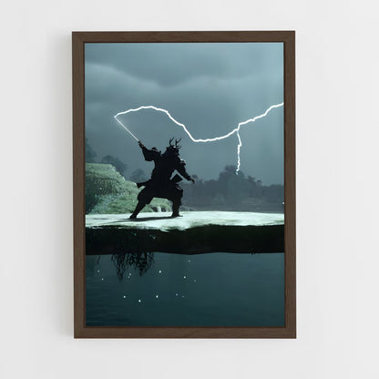 ap-ghost of tsushima-18 cadre Bois foncé