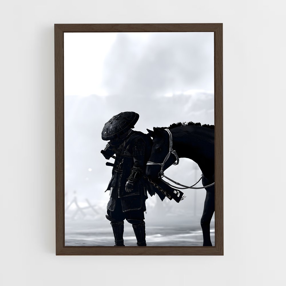 ap-ghost of tsushima-4 cadre Bois foncé