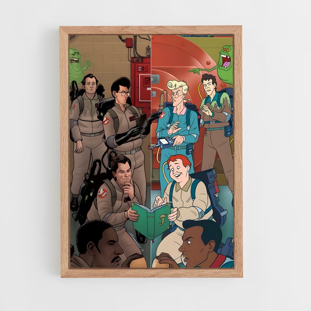 ap-ghostbusters-6 cadre Bois clair