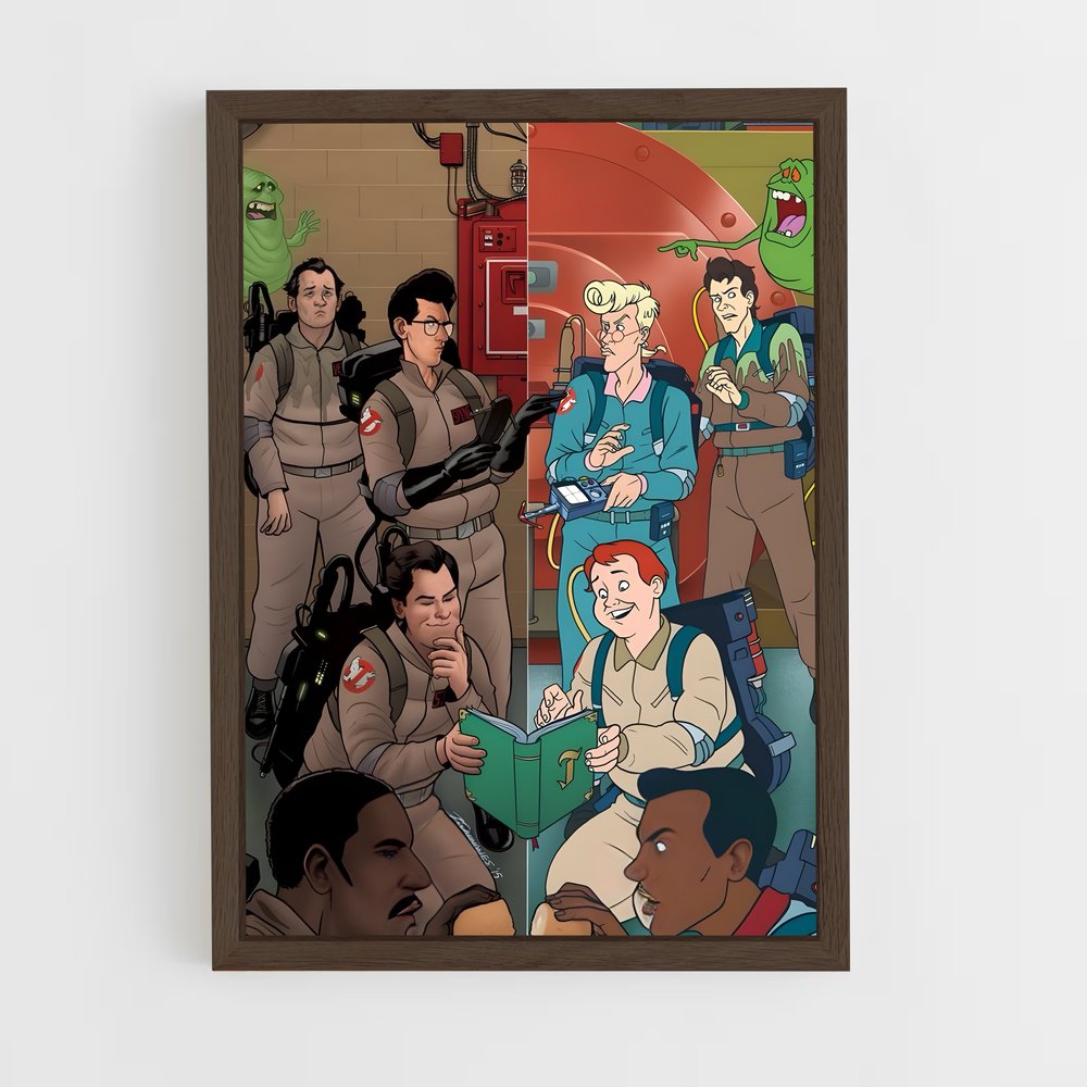 ap-ghostbusters-6 cadre Bois foncé