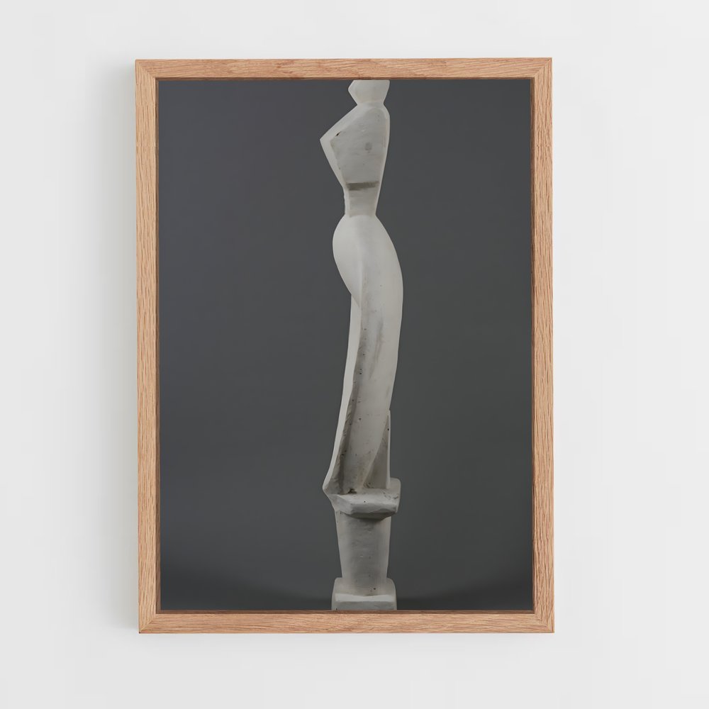 ap-giacometti spoon woman-1 cadre Bois clair