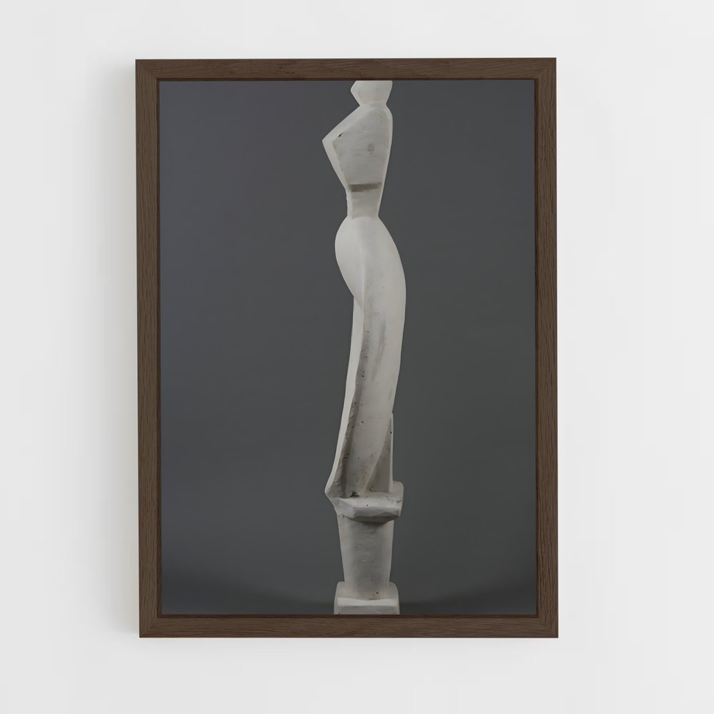 ap-giacometti spoon woman-1 cadre Bois foncé