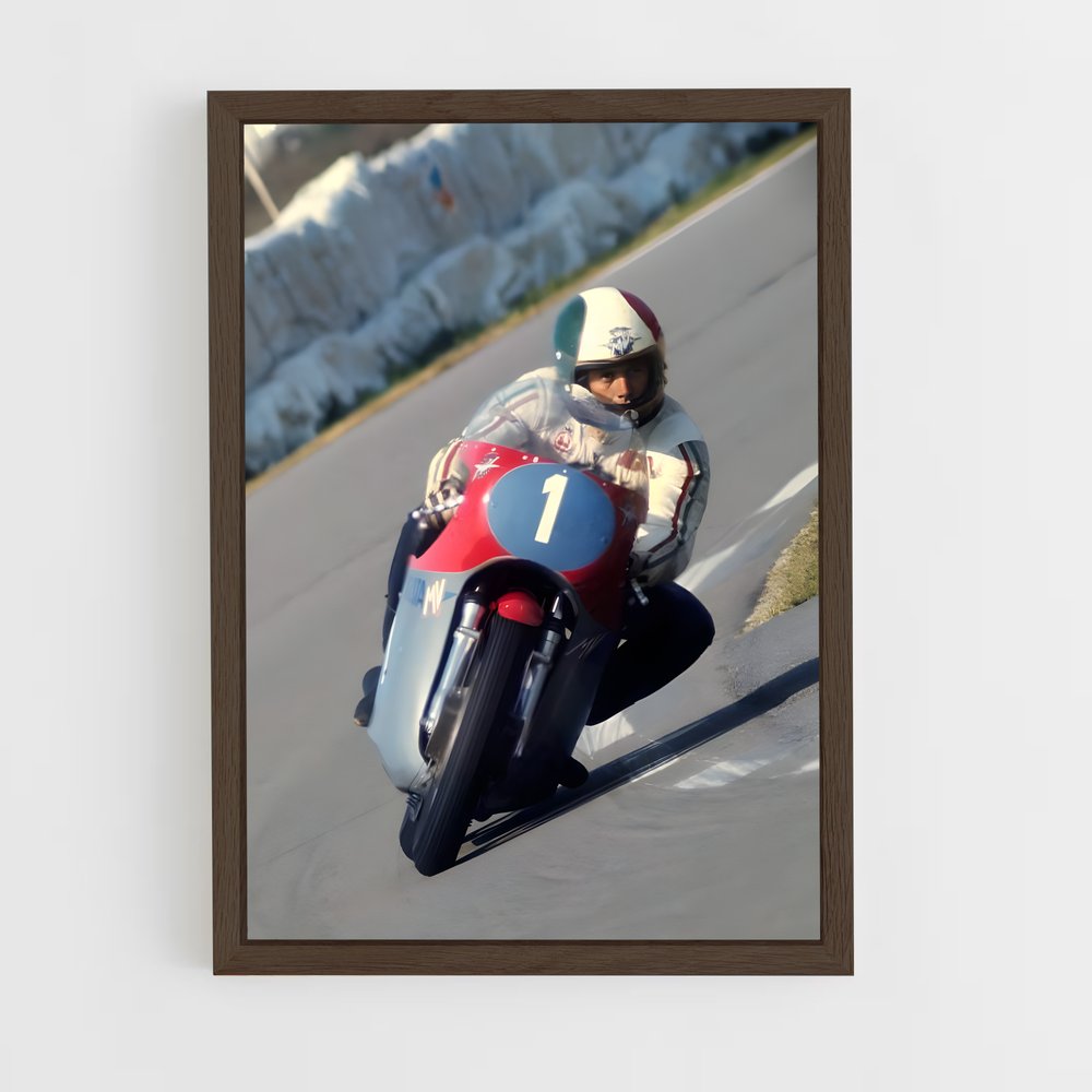 ap-giacomo agostini-5 cadre Bois foncé