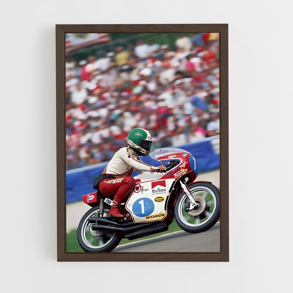 ap-giacomo agostini-6 cadre Bois foncé