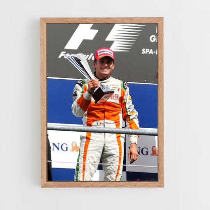 ap-giancarlo fisichella-5 cadre Bois clair