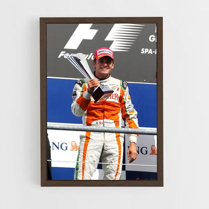 ap-giancarlo fisichella-5 cadre Bois foncé