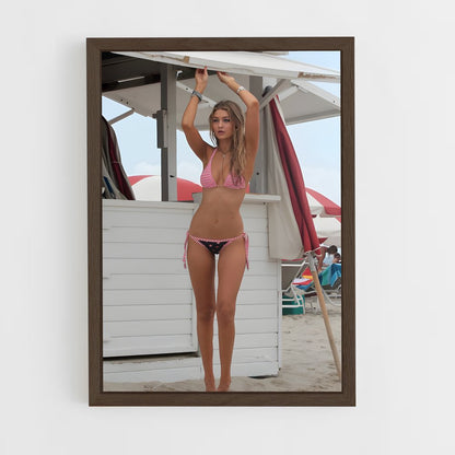 ap-gigi hadid-1 cadre Bois foncé