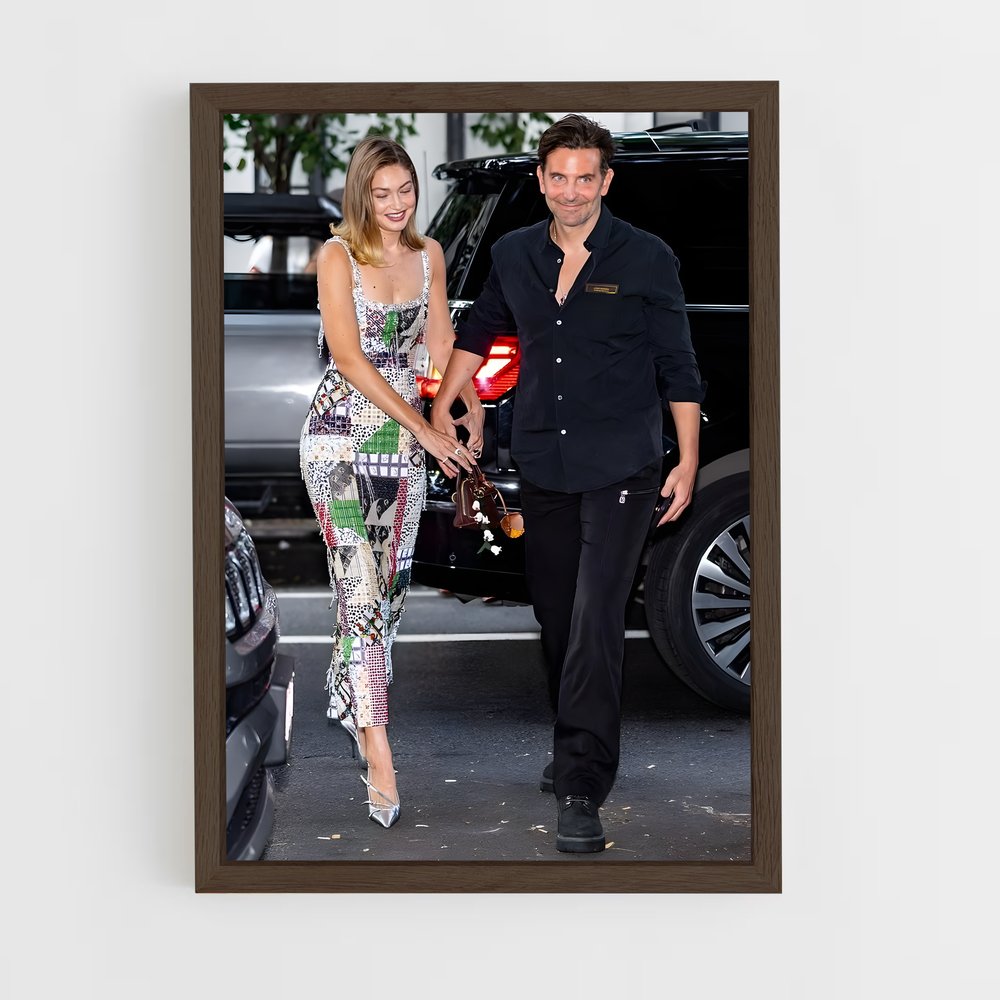 ap-gigi hadid-12 cadre Bois foncé