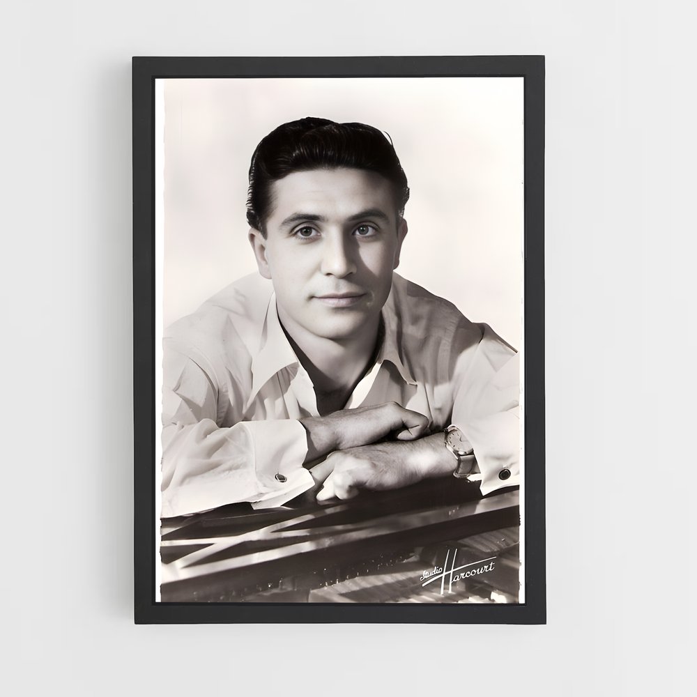 ap-gilbert becaud-3 cadre Noir