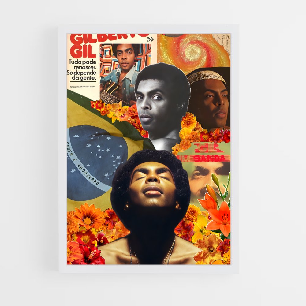 ap-gilberto gil-1 cadre Blanc