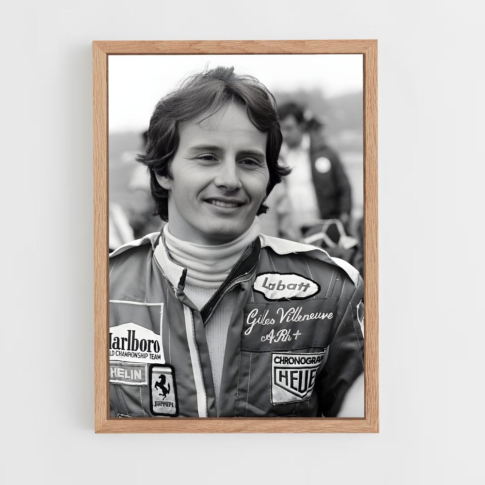 ap-gilles villeneuve-5 cadre Bois clair
