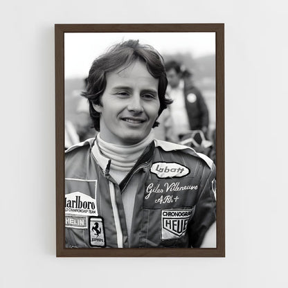 ap-gilles villeneuve-5 cadre Bois foncé