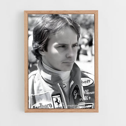 ap-gilles villeneuve-9 cadre Bois clair