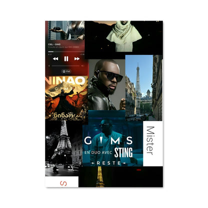 Poster Visages de Gims