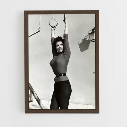 ap-gina lollobrigida-6 cadre Bois foncé
